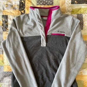 Womens Columbia Quarter Zip Pullover Sweater